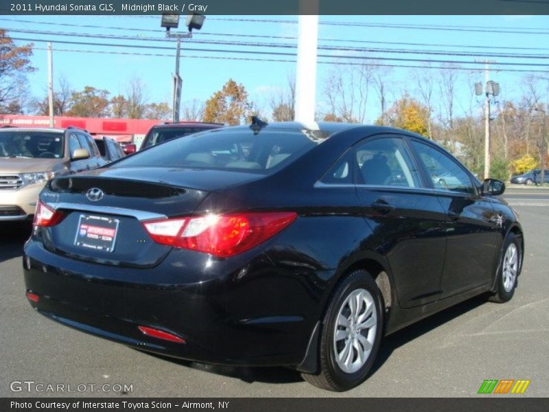 Midnight Black / Gray 2011 Hyundai Sonata GLS