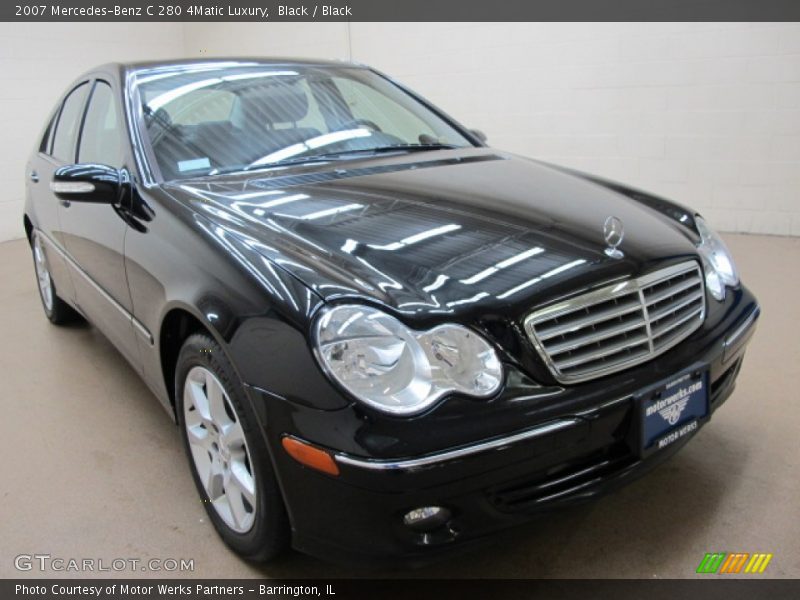 Black / Black 2007 Mercedes-Benz C 280 4Matic Luxury