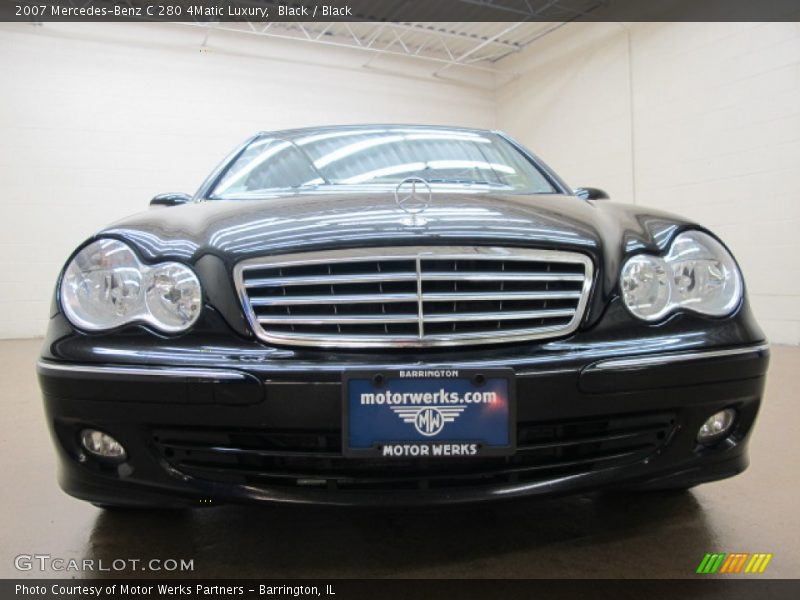 Black / Black 2007 Mercedes-Benz C 280 4Matic Luxury