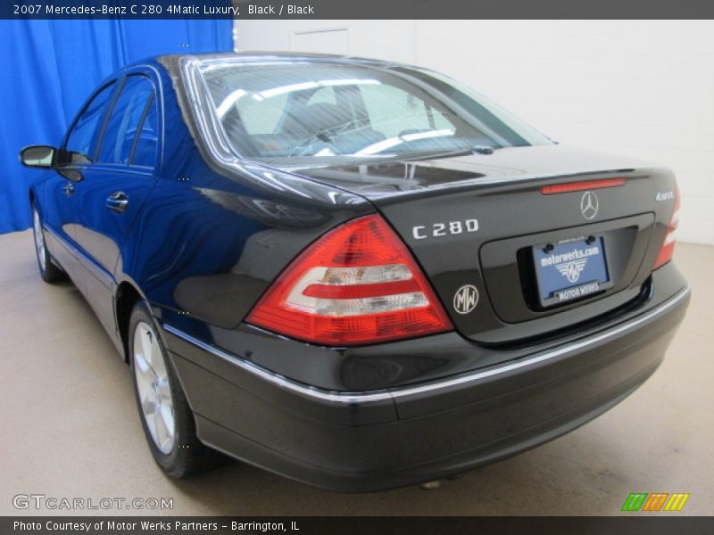 Black / Black 2007 Mercedes-Benz C 280 4Matic Luxury
