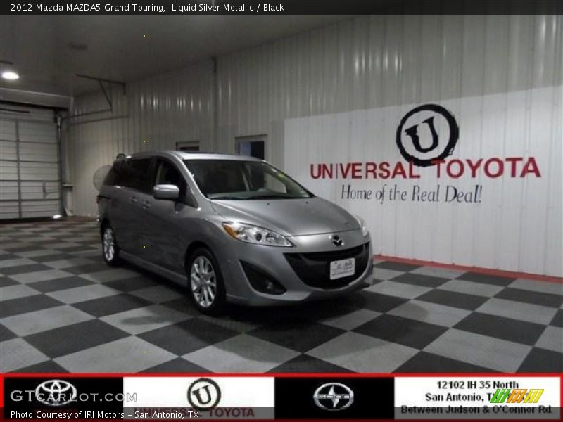 Liquid Silver Metallic / Black 2012 Mazda MAZDA5 Grand Touring