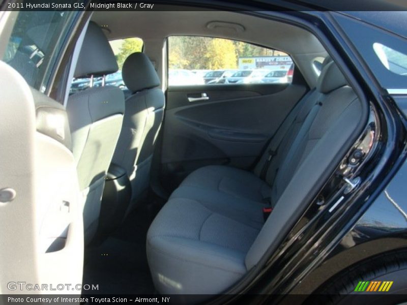 Midnight Black / Gray 2011 Hyundai Sonata GLS