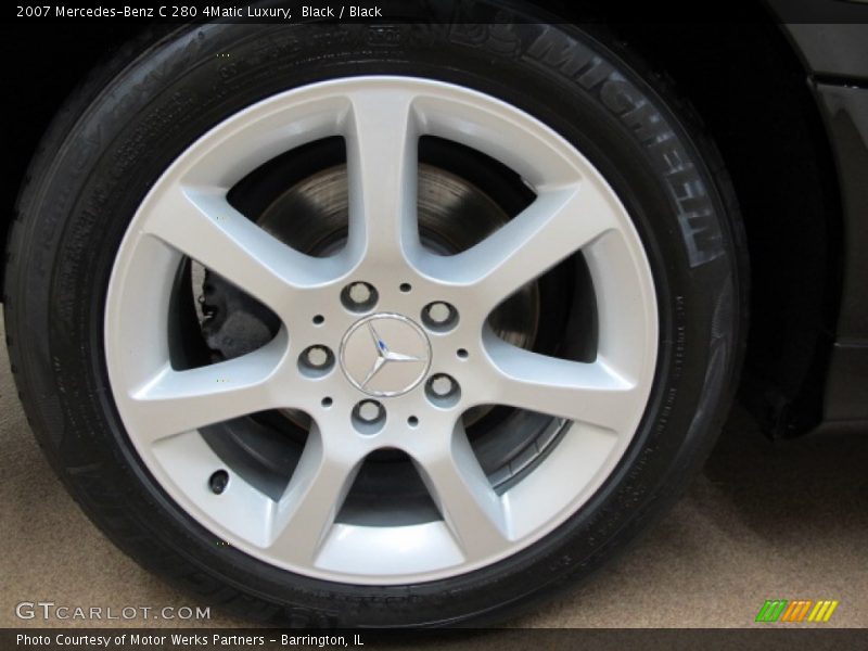 Black / Black 2007 Mercedes-Benz C 280 4Matic Luxury
