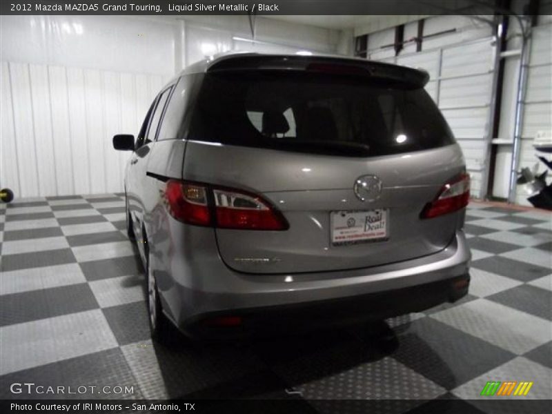 Liquid Silver Metallic / Black 2012 Mazda MAZDA5 Grand Touring