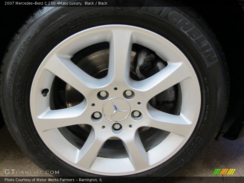 Black / Black 2007 Mercedes-Benz C 280 4Matic Luxury