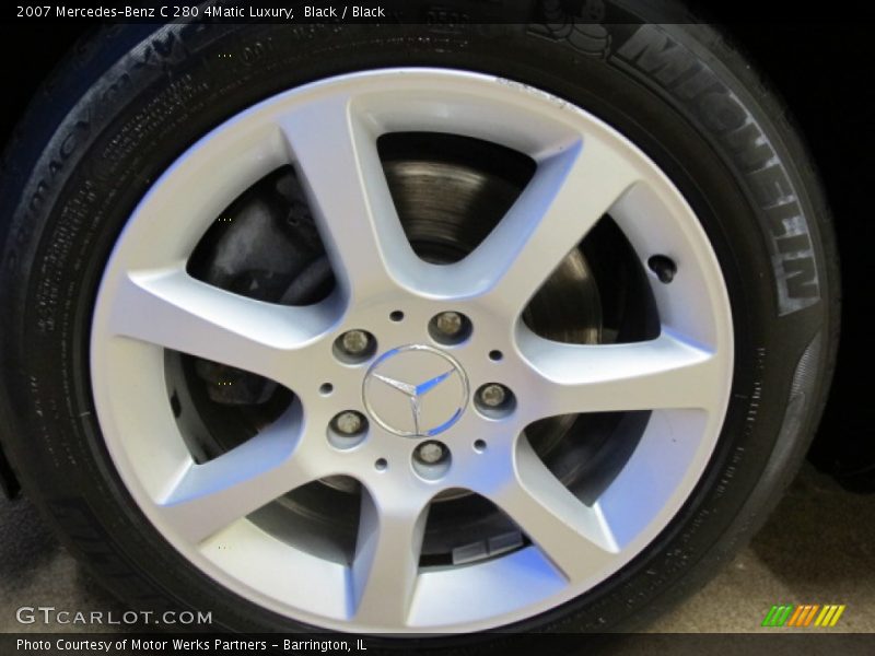 Black / Black 2007 Mercedes-Benz C 280 4Matic Luxury