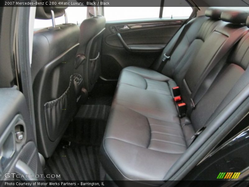 Black / Black 2007 Mercedes-Benz C 280 4Matic Luxury