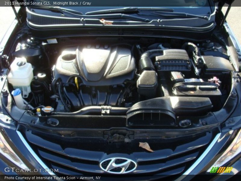 Midnight Black / Gray 2011 Hyundai Sonata GLS