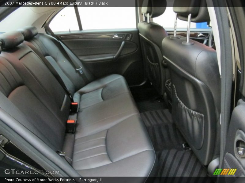 Black / Black 2007 Mercedes-Benz C 280 4Matic Luxury