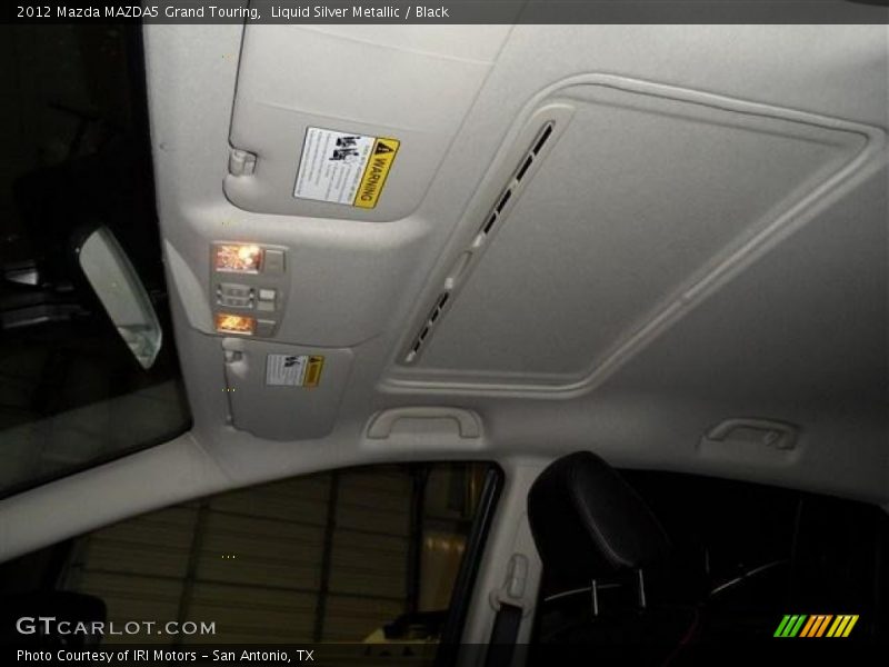 Liquid Silver Metallic / Black 2012 Mazda MAZDA5 Grand Touring