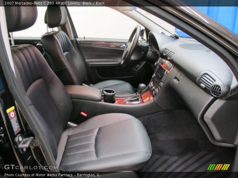 Black / Black 2007 Mercedes-Benz C 280 4Matic Luxury
