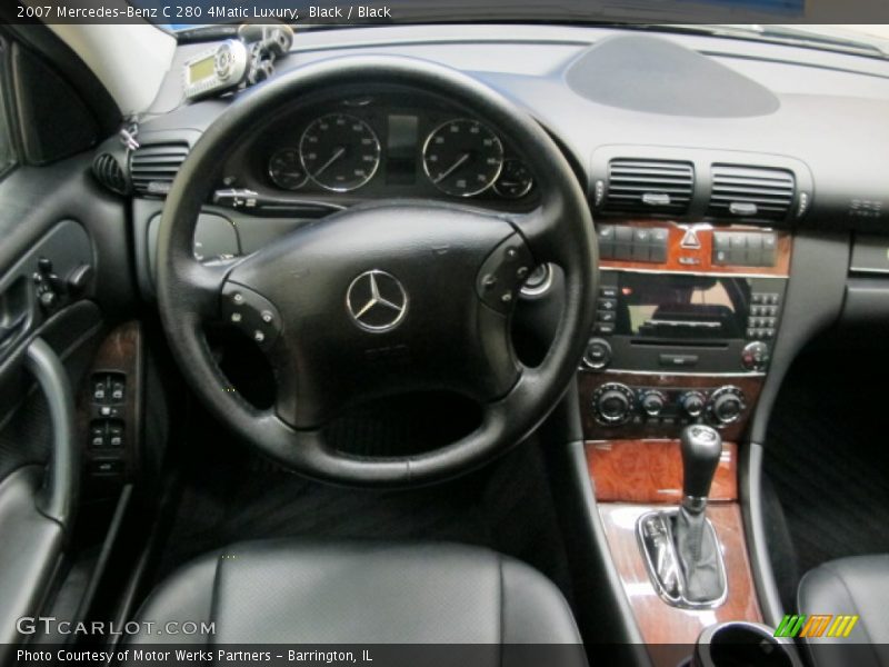 Black / Black 2007 Mercedes-Benz C 280 4Matic Luxury