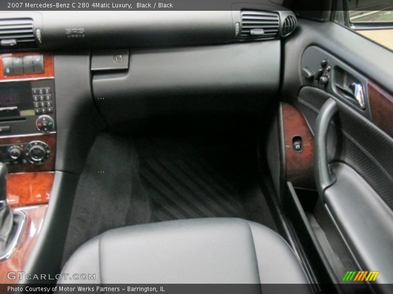 Black / Black 2007 Mercedes-Benz C 280 4Matic Luxury