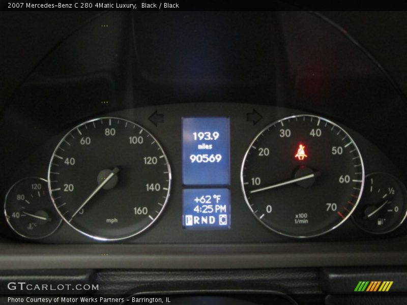 Black / Black 2007 Mercedes-Benz C 280 4Matic Luxury