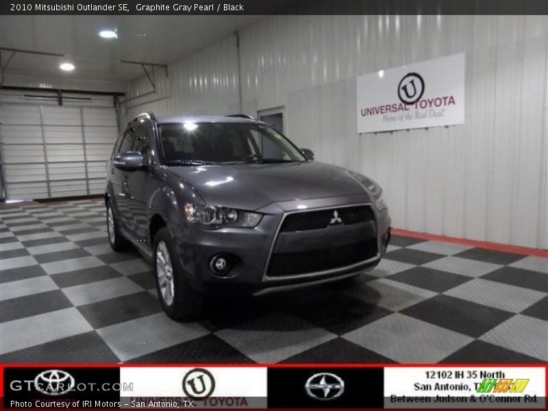 Graphite Gray Pearl / Black 2010 Mitsubishi Outlander SE