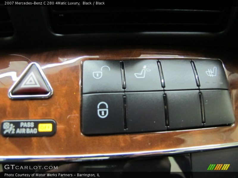 Black / Black 2007 Mercedes-Benz C 280 4Matic Luxury
