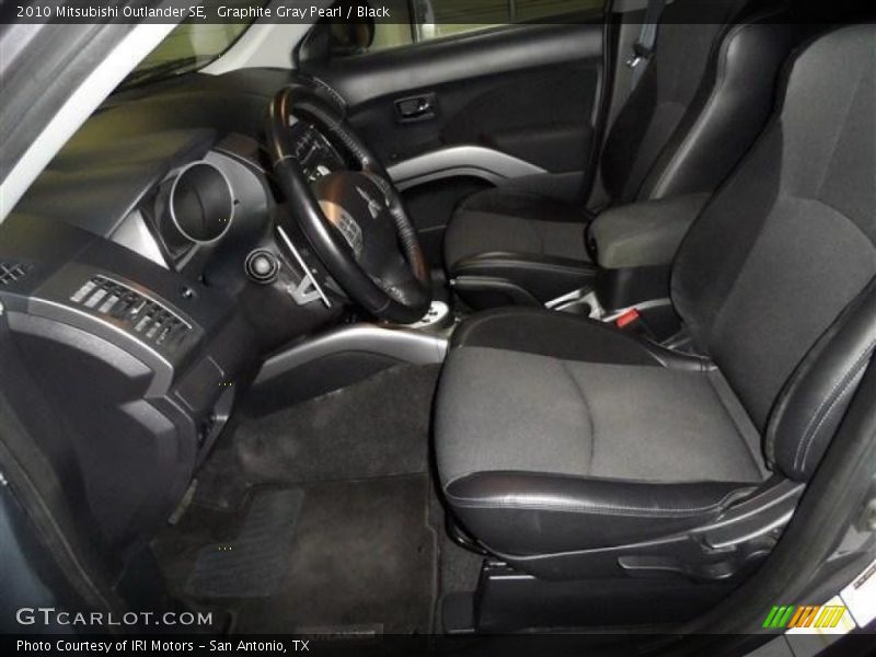 Graphite Gray Pearl / Black 2010 Mitsubishi Outlander SE