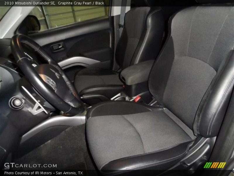 Graphite Gray Pearl / Black 2010 Mitsubishi Outlander SE