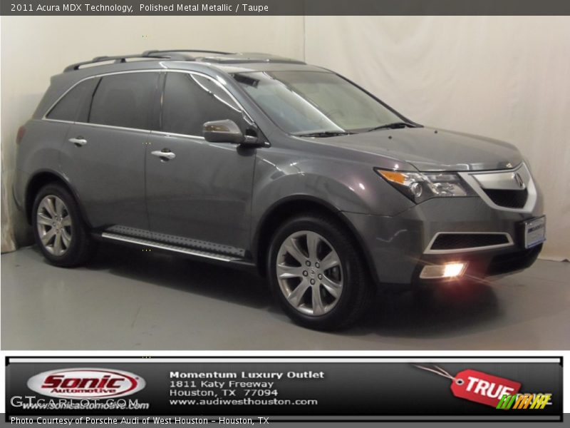 Polished Metal Metallic / Taupe 2011 Acura MDX Technology