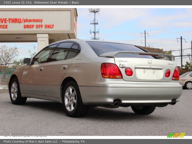 Millennium Silver Metallic / Black 2002 Lexus GS 300
