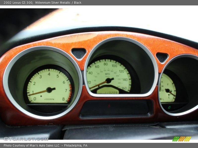 Millennium Silver Metallic / Black 2002 Lexus GS 300