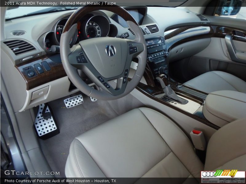 Polished Metal Metallic / Taupe 2011 Acura MDX Technology