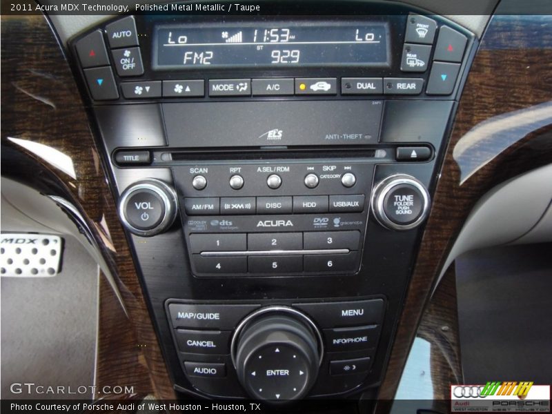 Polished Metal Metallic / Taupe 2011 Acura MDX Technology