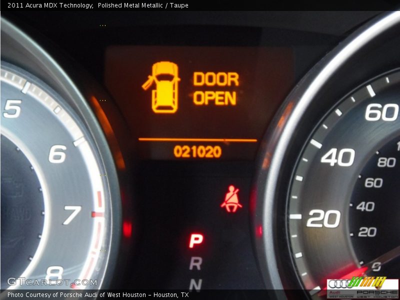 Polished Metal Metallic / Taupe 2011 Acura MDX Technology