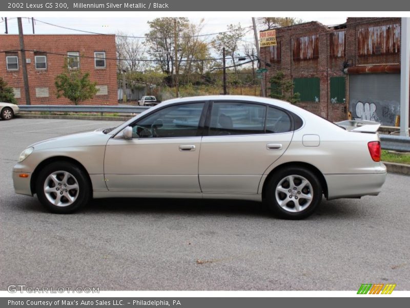 Millennium Silver Metallic / Black 2002 Lexus GS 300