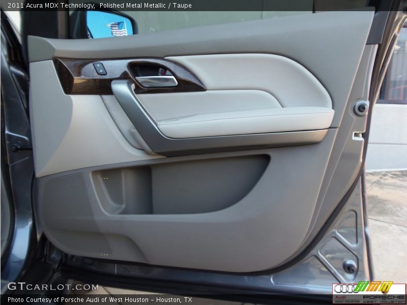 Polished Metal Metallic / Taupe 2011 Acura MDX Technology