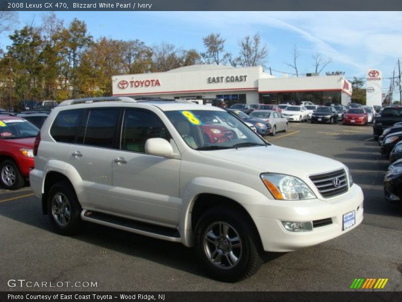 Blizzard White Pearl / Ivory 2008 Lexus GX 470