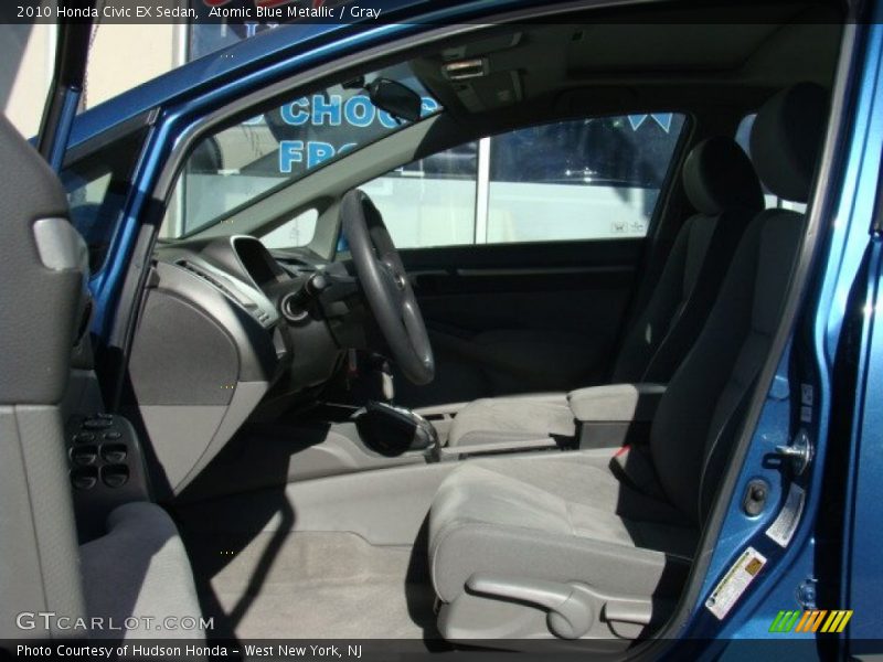 Atomic Blue Metallic / Gray 2010 Honda Civic EX Sedan