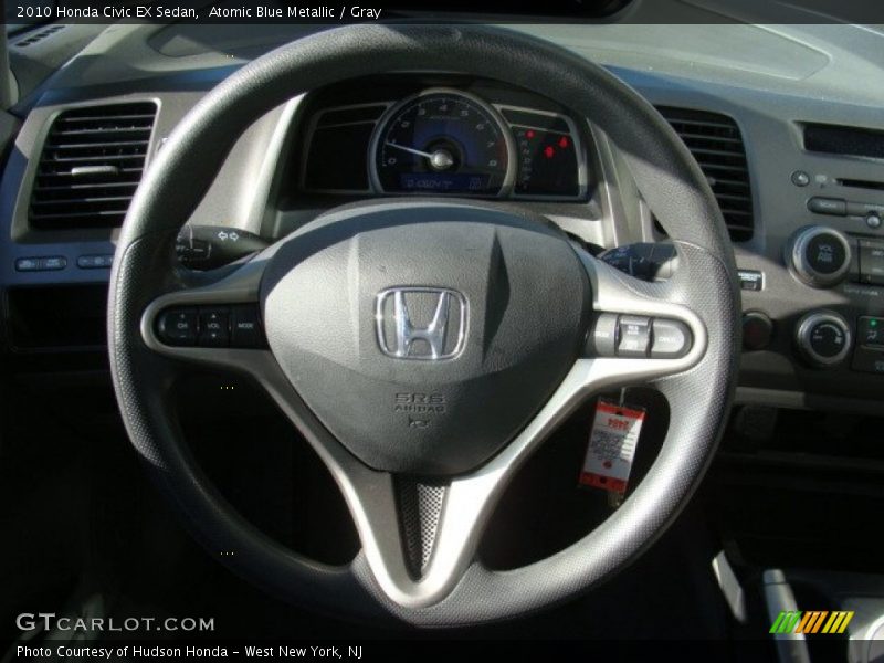 Atomic Blue Metallic / Gray 2010 Honda Civic EX Sedan