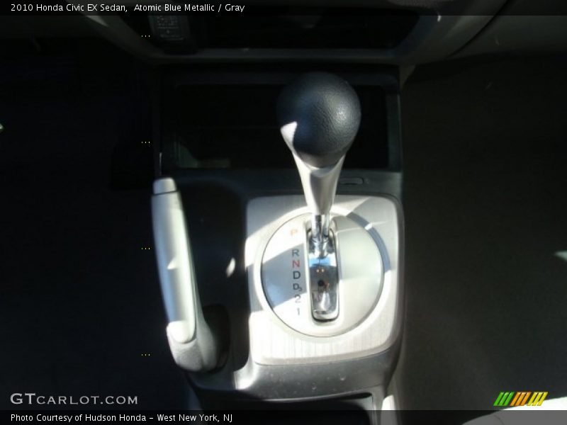 Atomic Blue Metallic / Gray 2010 Honda Civic EX Sedan