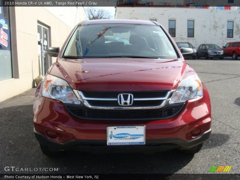 Tango Red Pearl / Gray 2010 Honda CR-V LX AWD