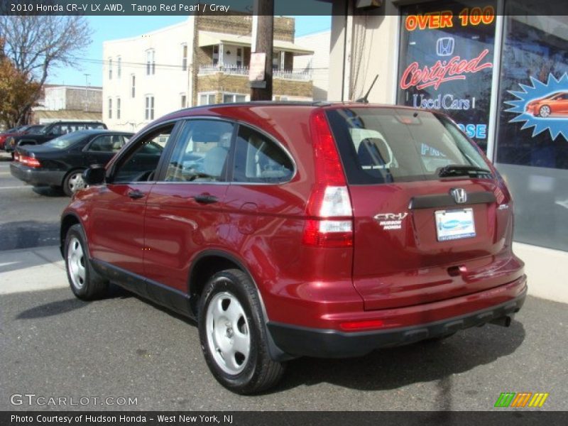 Tango Red Pearl / Gray 2010 Honda CR-V LX AWD