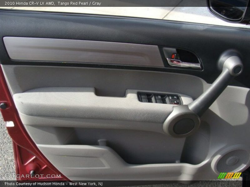 Tango Red Pearl / Gray 2010 Honda CR-V LX AWD