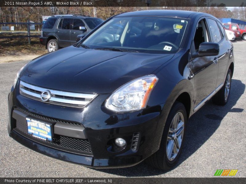 Wicked Black / Black 2011 Nissan Rogue S AWD