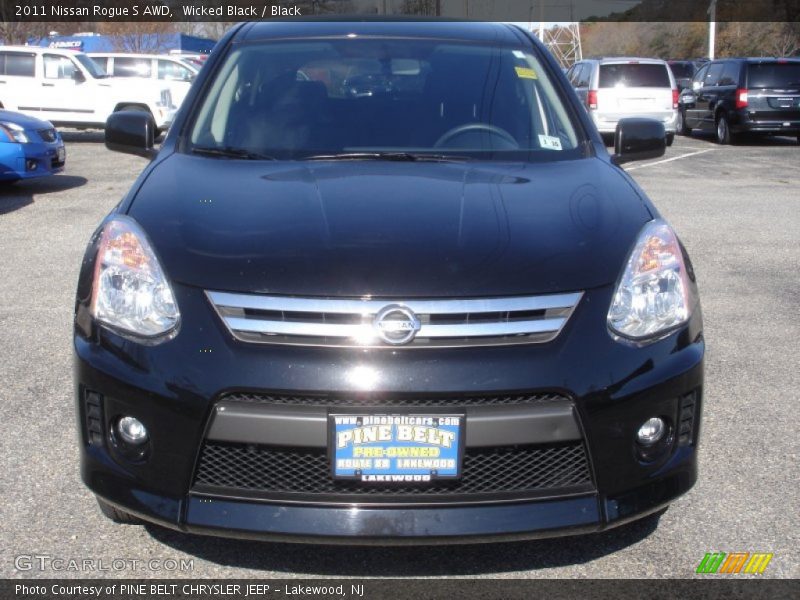 Wicked Black / Black 2011 Nissan Rogue S AWD