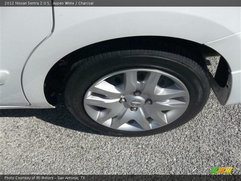 Aspen White / Charcoal 2012 Nissan Sentra 2.0 S