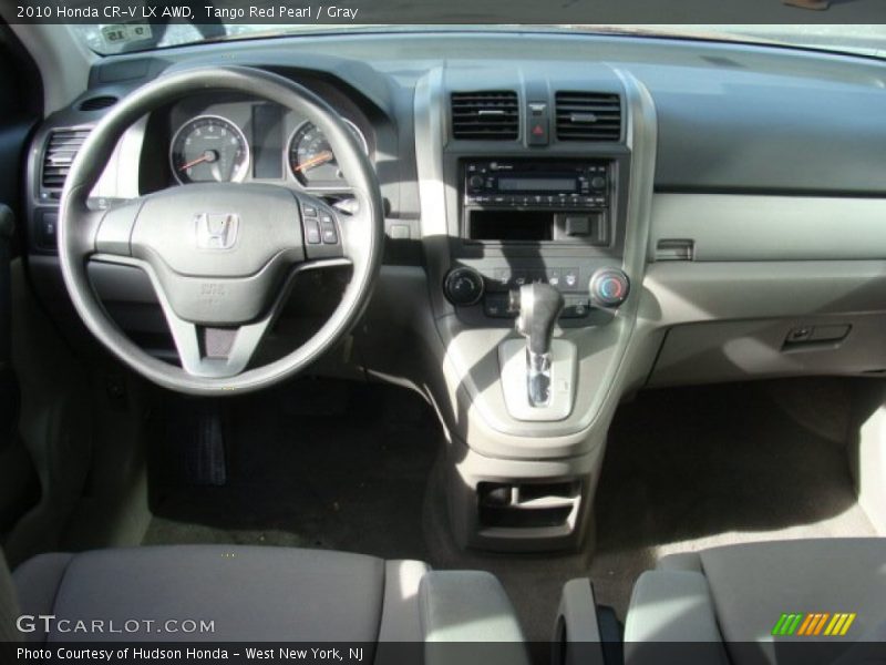 Tango Red Pearl / Gray 2010 Honda CR-V LX AWD