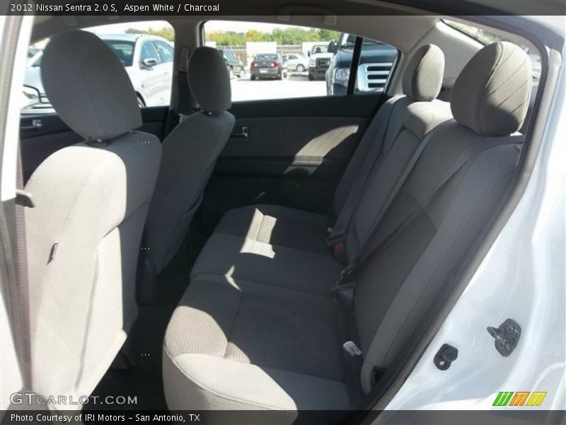 Aspen White / Charcoal 2012 Nissan Sentra 2.0 S