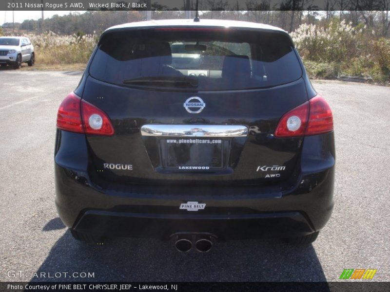 Wicked Black / Black 2011 Nissan Rogue S AWD