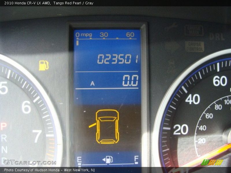 Tango Red Pearl / Gray 2010 Honda CR-V LX AWD