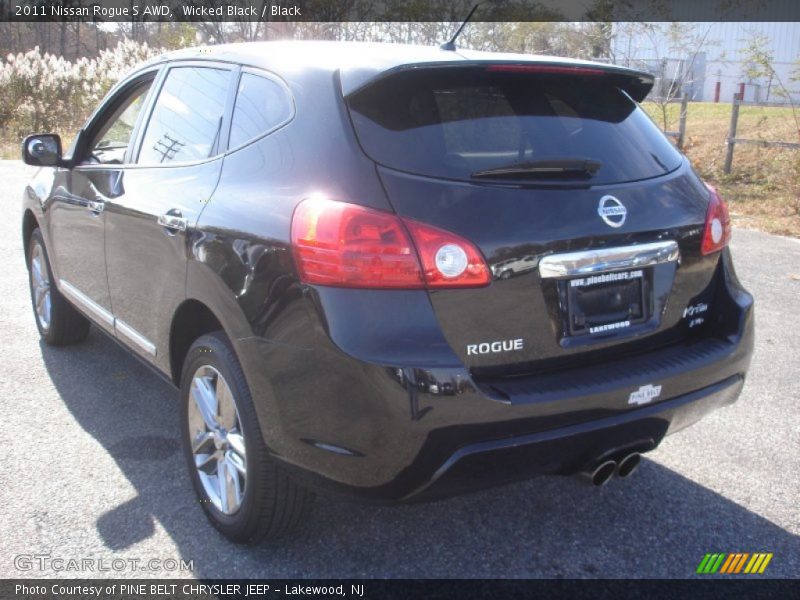Wicked Black / Black 2011 Nissan Rogue S AWD