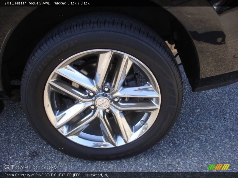 Wicked Black / Black 2011 Nissan Rogue S AWD