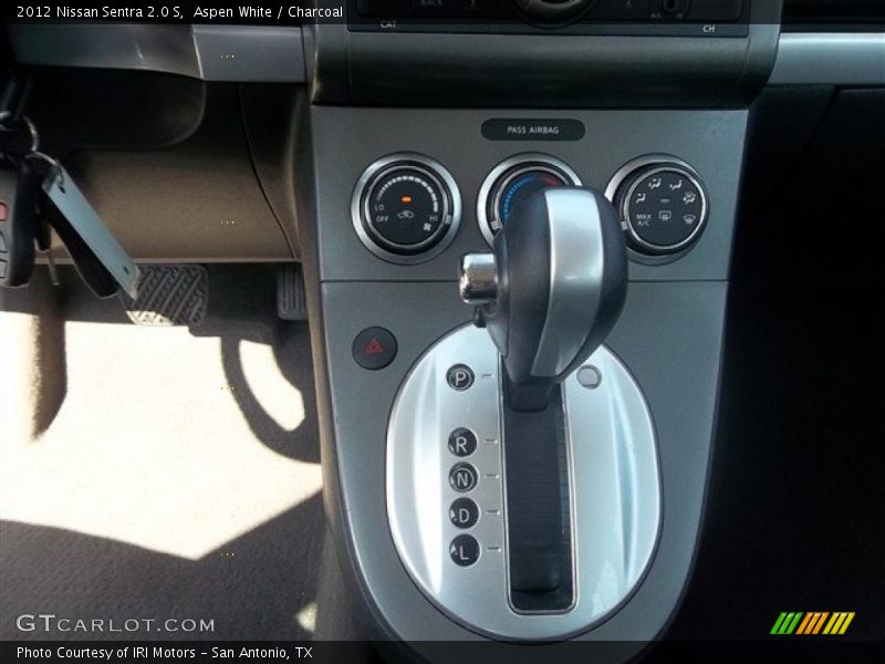 Aspen White / Charcoal 2012 Nissan Sentra 2.0 S
