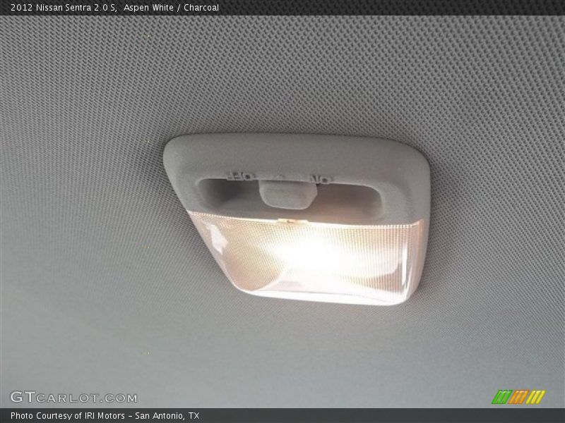 Aspen White / Charcoal 2012 Nissan Sentra 2.0 S