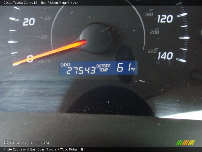 Blue Ribbon Metallic / Ash 2011 Toyota Camry LE