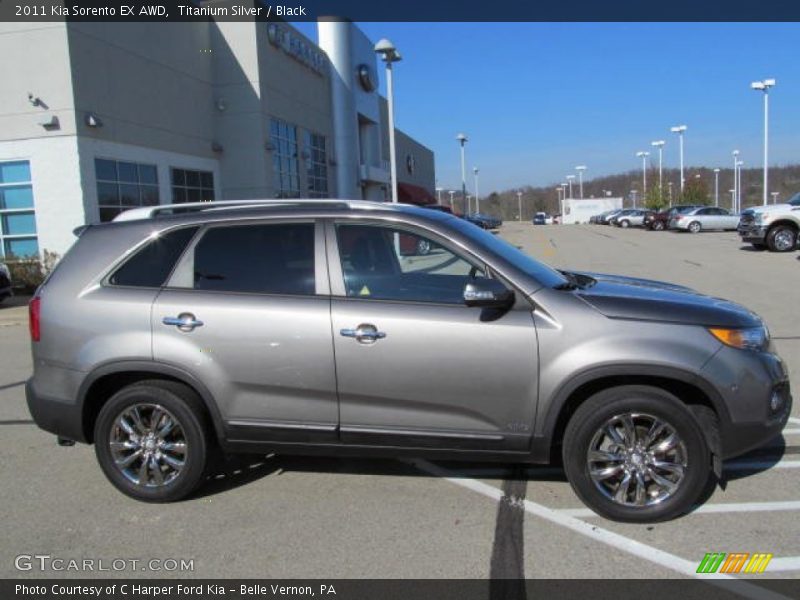 Titanium Silver / Black 2011 Kia Sorento EX AWD